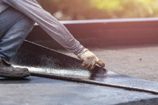 Professional Basement Waterproofing technician working in Plover, WI
